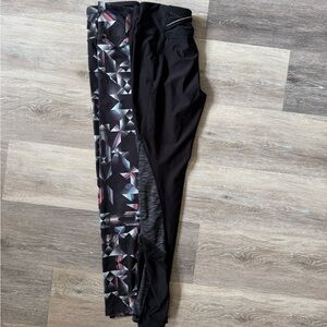 Asics size small multi colored 
AVIA size XS (fits like a small) gray and black